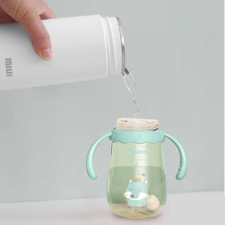 Bình đun nước mini siêu tốc MIUI sôi trong vòng 5 phút pha sữa, trà, cafe,đi du lịch tự động ngắt khi sôi BDN01