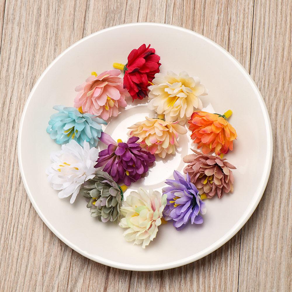 Bộ 20 Bông Hoa Nhân Tạo Handmade Trang Trí Tiệc Cưới / Sổ Tay