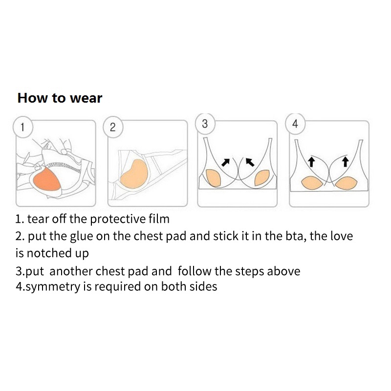 U-swety Miếng Dán Núm Vú Vô Hình Hai Màu Có Thể Tái Sử Dụng Cho Nữ NuBra