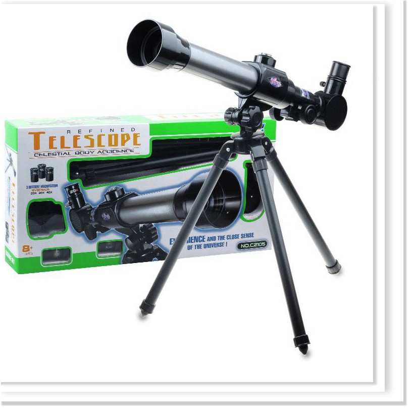 Ống nhòm thiên văn khúc xạ Telescope 40X kèm thị kính và la bàn