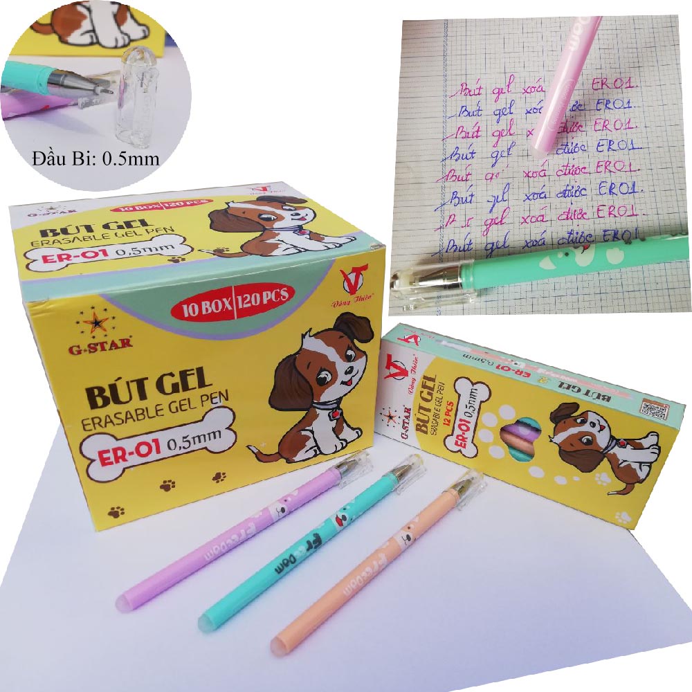 Bút viết gel tẩy xoá được Gstar ER-01 / ER01 0.5mm