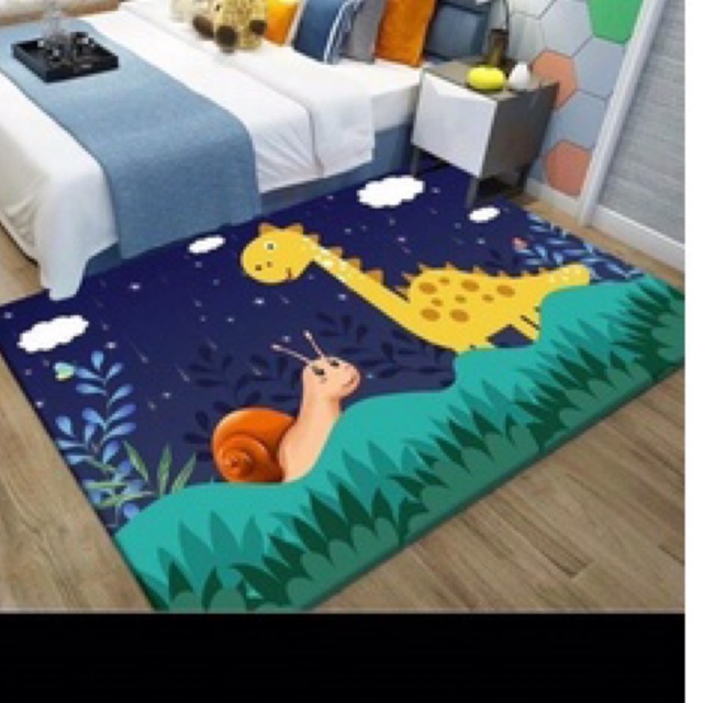 Thảm bali trải sàn trang trí phòng  cho các bé yêu (m6x2m3)
