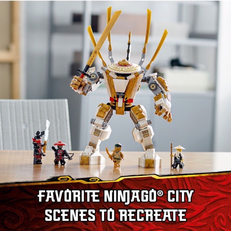 LẮP RÁP NINJA.GO GOLDEN MECH - CHIẾN GIÁP HOÀNG KIM 517 pcs