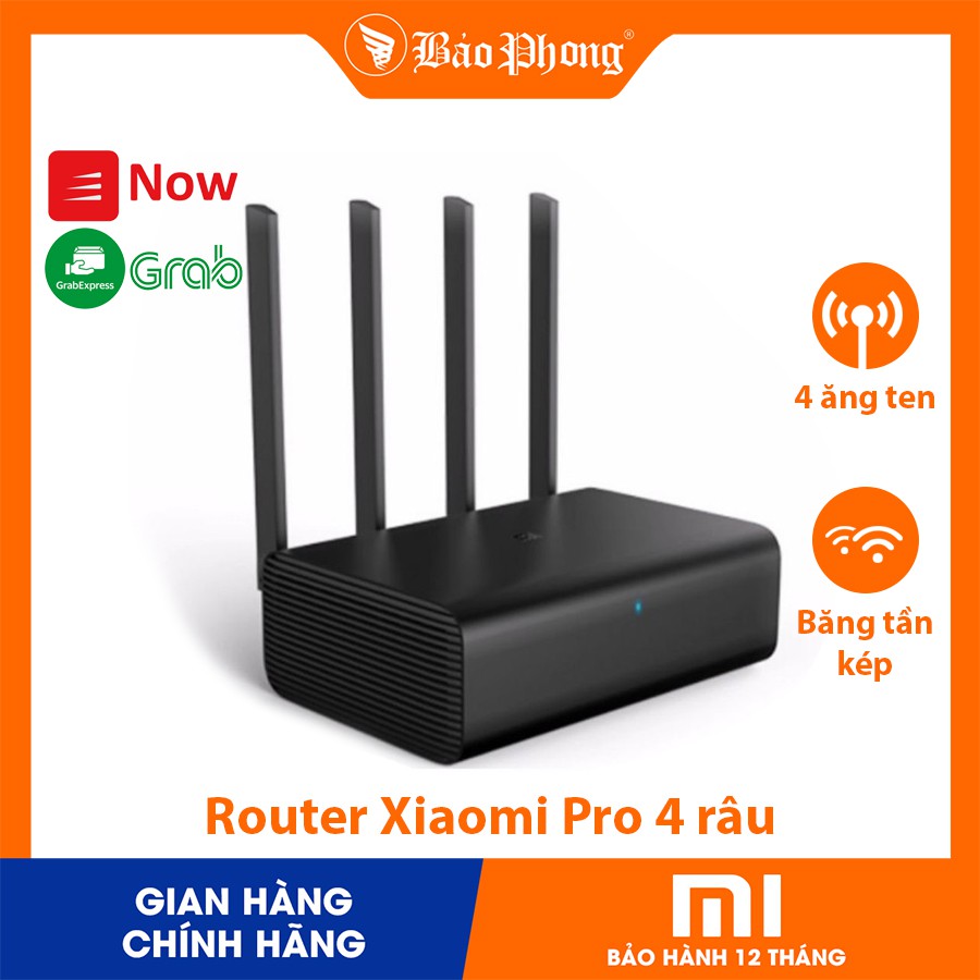 Modem router wifi Xiaomi Pro 4 râu ( AC2600 ) - Mesh Modem Wifi - Bảo hành 1 năm- Mới 100% Nguyên seal