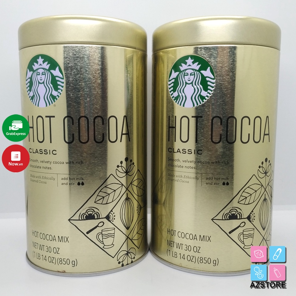 Bột cacao Hot Cocoa Classic - STARBUCKS Hot Cocoa Classic 850g Mỹ