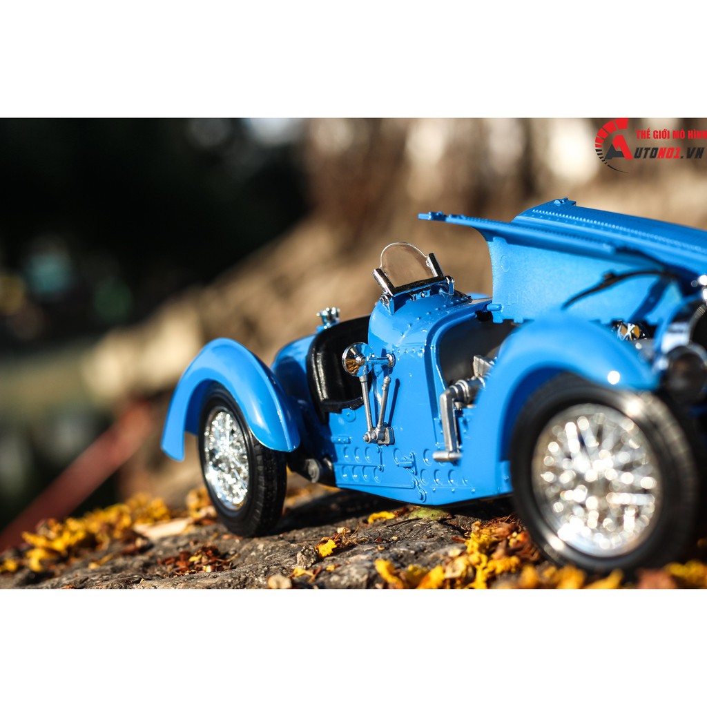 Mô hình xe Bugatti ''Type 59'' 1934 Blue 1:18 Bburago 6581