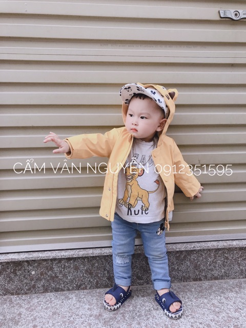 Xả lỗ Áo khoác Jacket George sz:0-3m(4-6kg);3-6m(6-8kg)