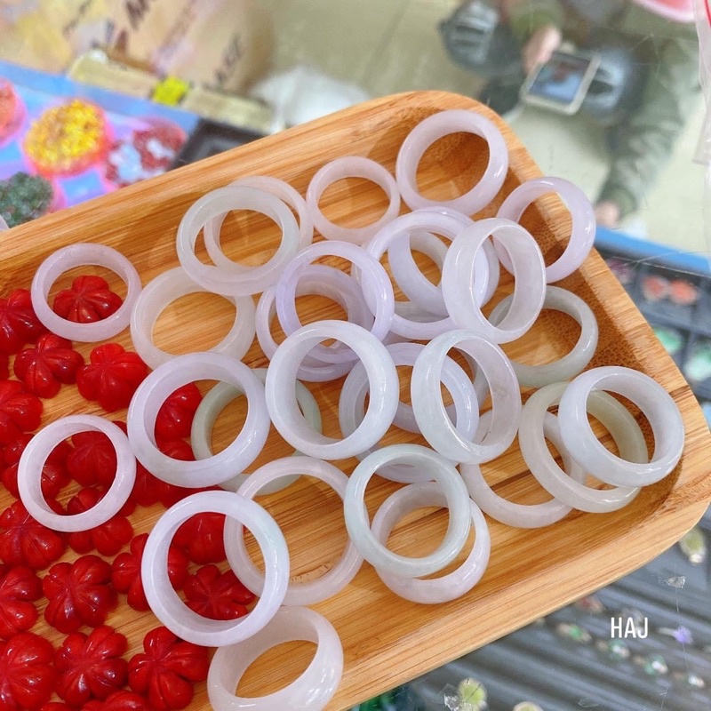 Nhẫn ngọc trắng ☯ Hợp mệnh kim, thuỷ ☯ May Mắn ☯ Sức Khoẻ Tài Lộc