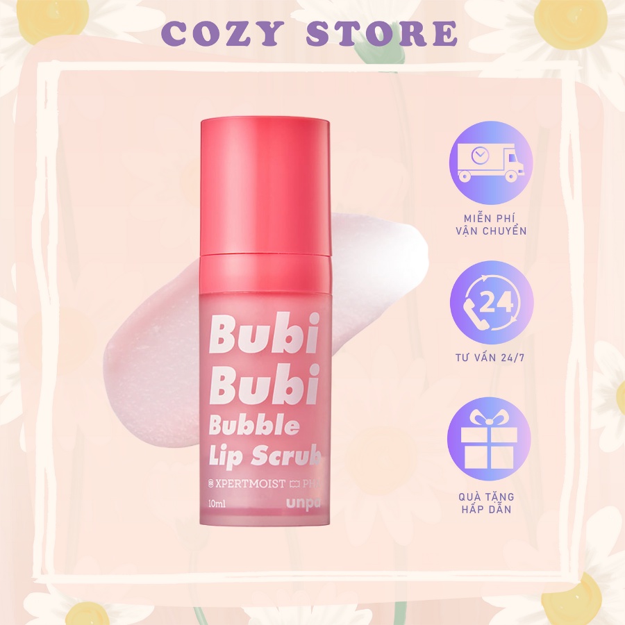 Tẩy tế bào chết môi sủi bọt Bubi Bubi Lips