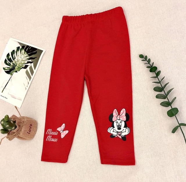 Quần legging cotton hàn dày dặn cho bé gái