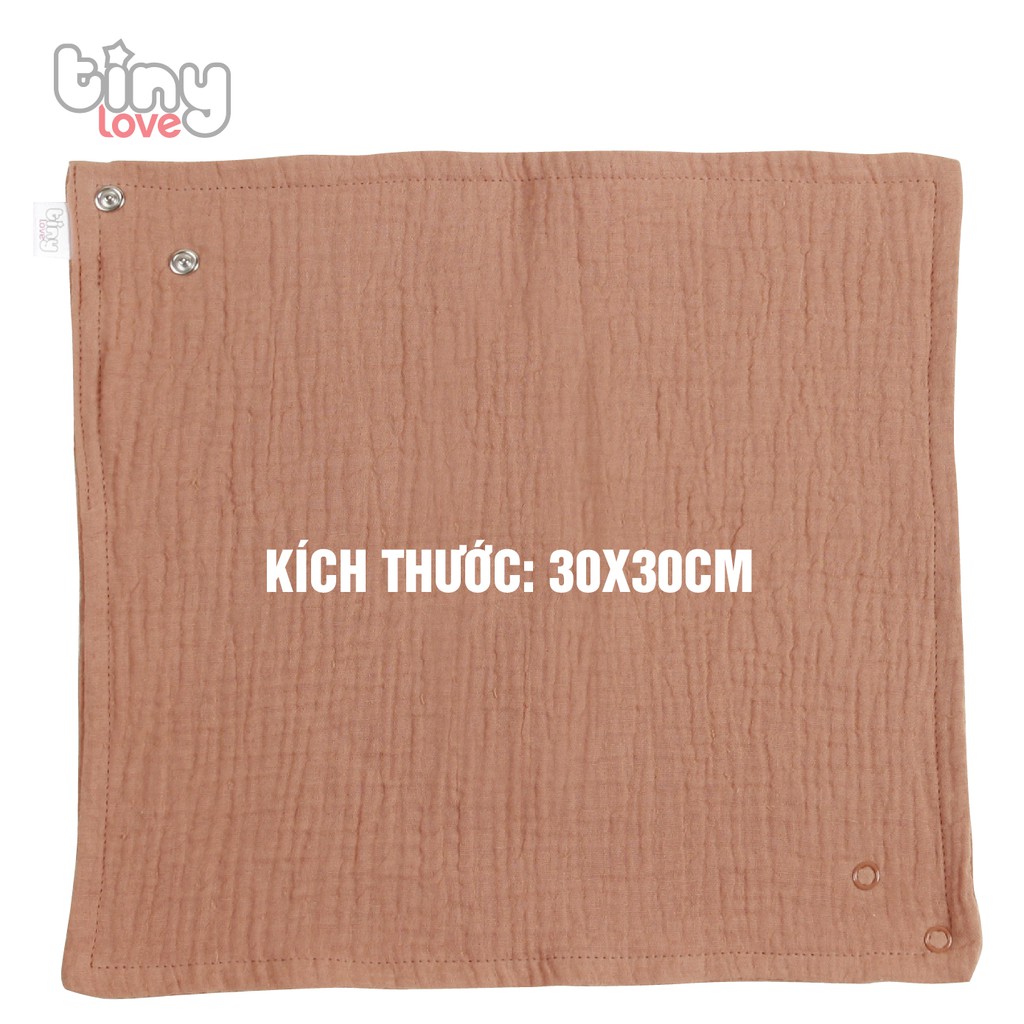 Yếm tam giác Muslin giữ ấm cổ 100% cotton TiniLove 2 lớp mềm mại siêu nhẹ, thấm hút mồ hôi YTG3