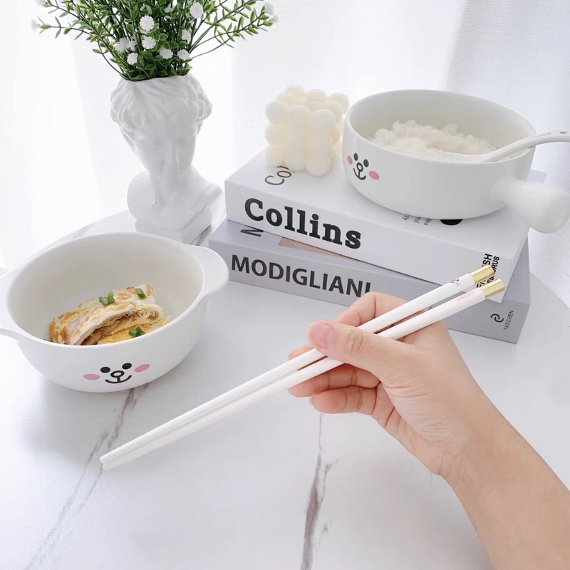 Đũa sứ đầu kim loại LINE FRIENDS
