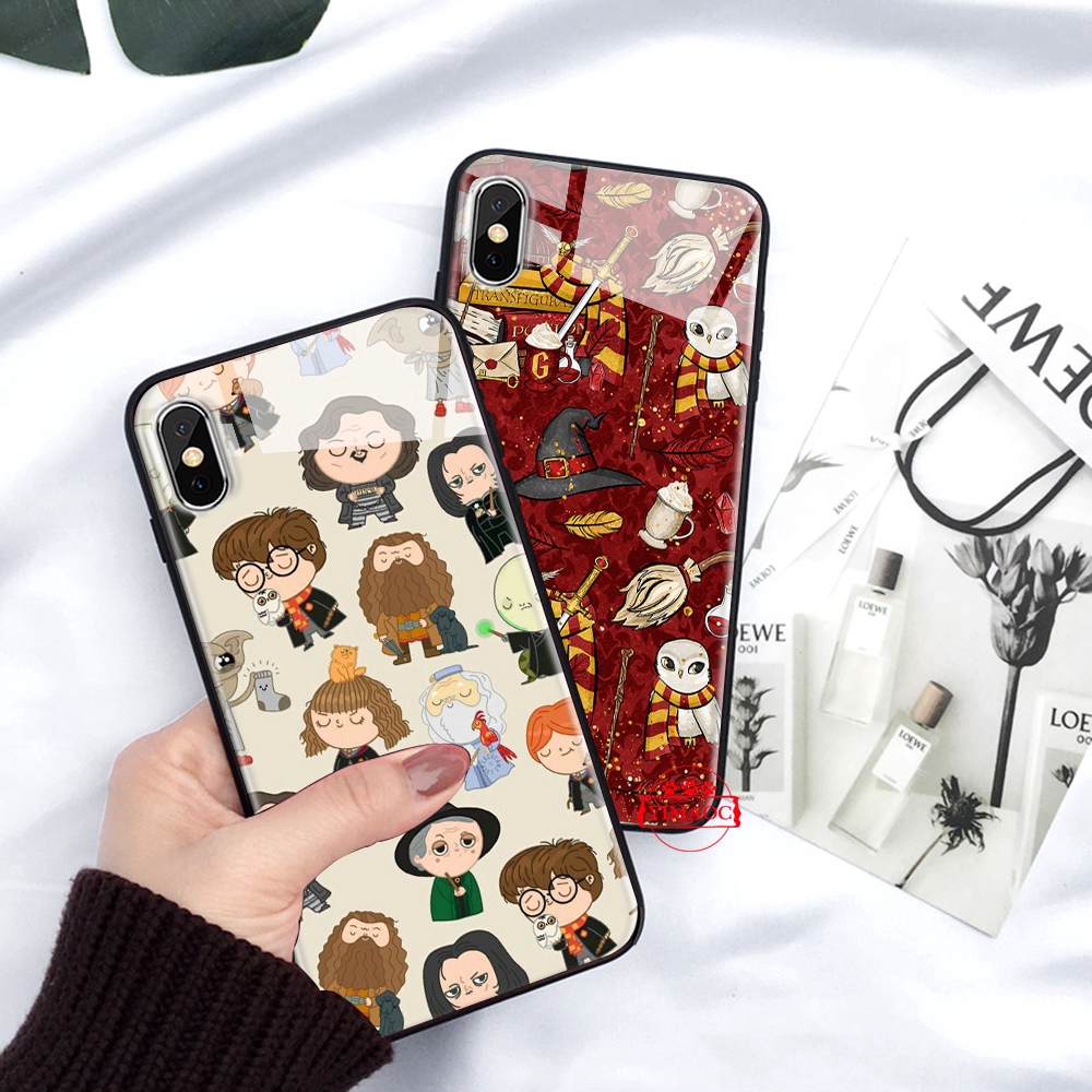Ốp điện thoại mặt gương họa tiết Harry Potter 152C dành cho iPhone XS Max XR X 11 Pro 7 8 6 6S Plus
