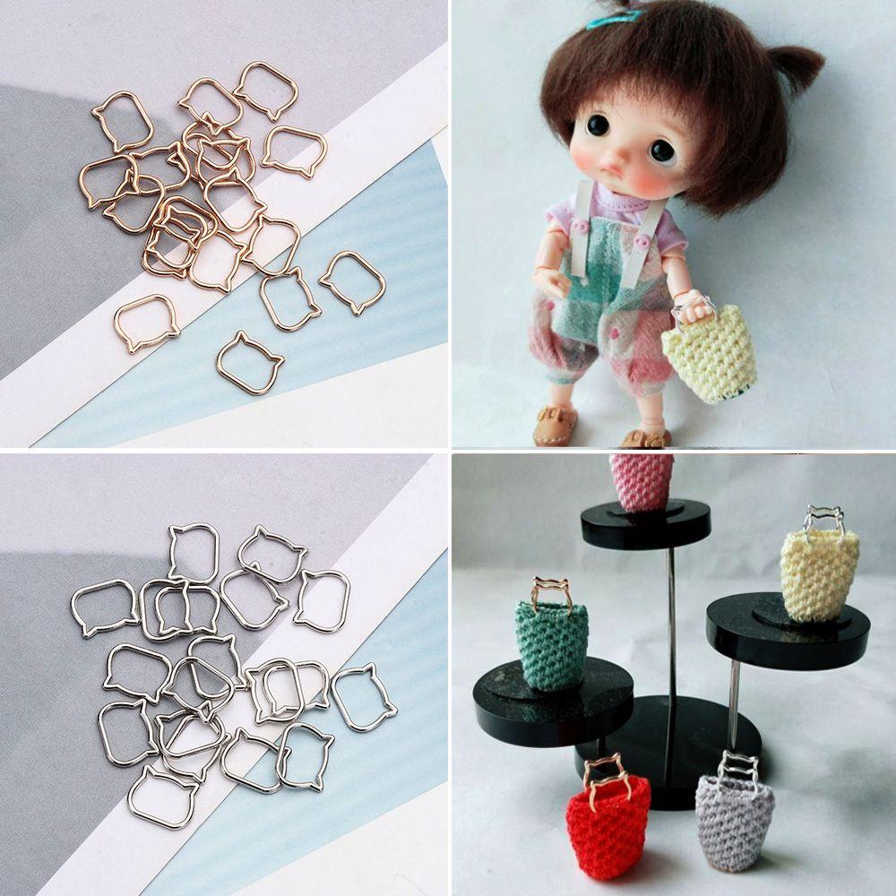 LAYOR1 Set 20 Đầu Mèo Mini 9 * 11mm Làm Quần Áo Búp Bê