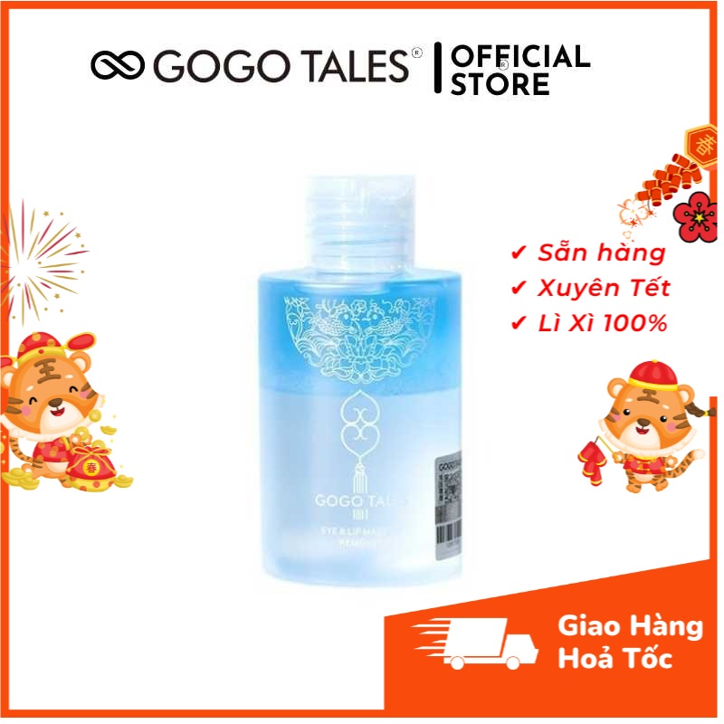 [Có sẵn] Nước tẩy trang mắt môi Gogo Tales dịu nhẹ, PH cân bằng, an toàn cho da, nội địa Trung chính hãng GT273