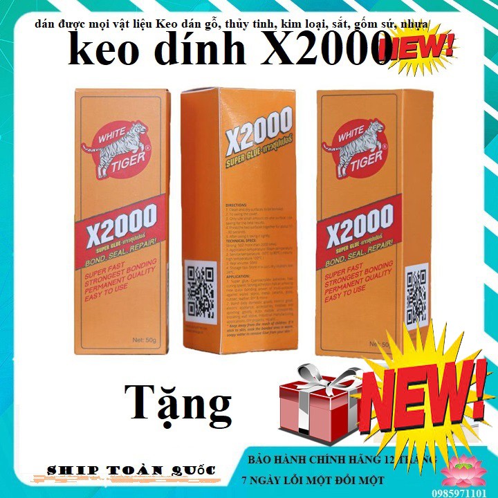 Keo dán siêu dính X2000 đa năng dán được mọi vật liệu Keo dán ghỗ, thủy tinh, kim loại, sắt, gốm sứ, nhựa
