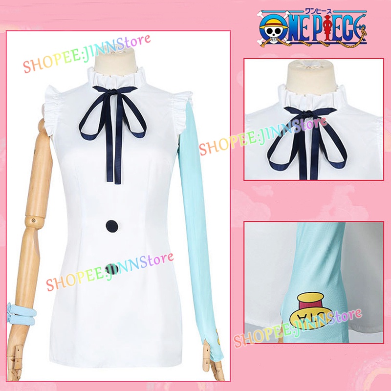 JINN Nhật Bản Hoạt hình Áo khoác màu hồng ONE PIECE FILM RED UTA Trang phục Cosplay Trang phục Phụ nữ Áo khoác Tóc giả Phụ kiện ACGN Cosplay Trang phục