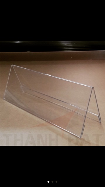 Bảng tên mica/ bảng chức danh mica chữ A 8*20cm