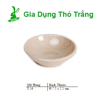 Chén Chấm Tiêu T36N Ngăn Màu Nâu Nhựa Melamine Cao Cấp Fataco Việt Nam