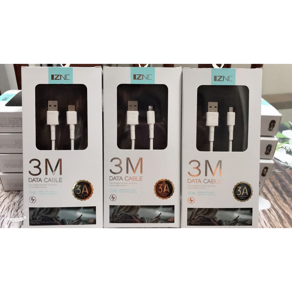 Cáp sạc nhanh INZC 3m