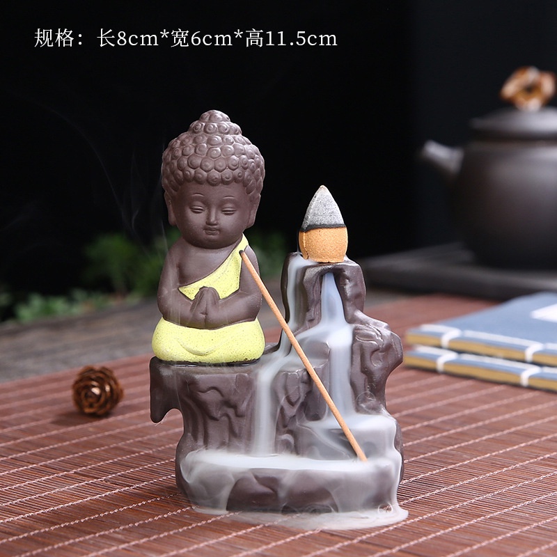 Thác khói trầm hương Phật bên suối tặng kèm 5 nụ trầm