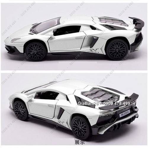 Xe Mô Hình Kim Loại Lambo Aventado Sv Tỉ Lệ 1:32 - Miniauto - 9750