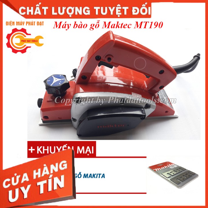 Máy bào gỗ Maktec-Máy bào gỗ MT190-Tặng 01 lưỡi bào-Bảo hành 6 tháng