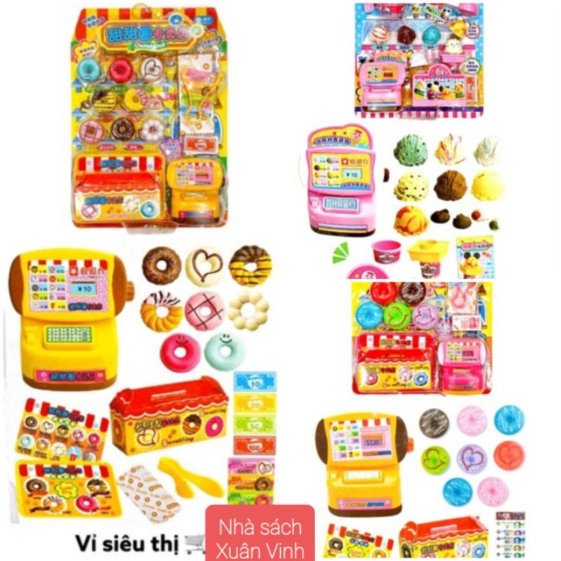 VỈ ĐỒ CHƠI SIÊU THỊ BÁN BÁNH DONUT