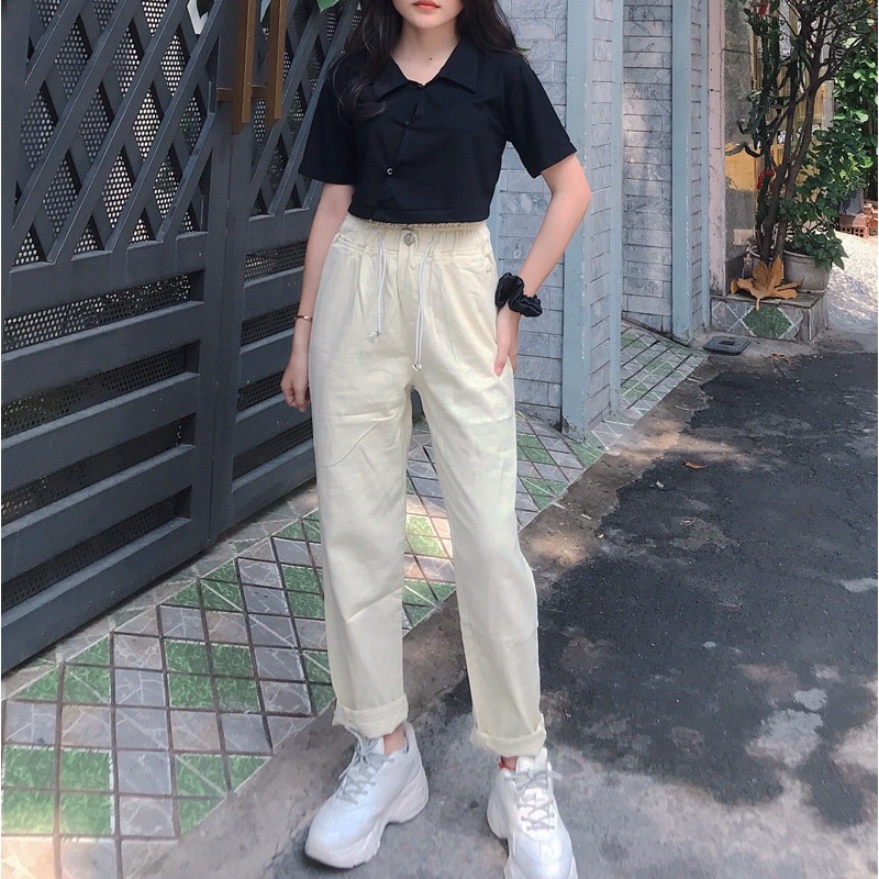 Áo croptop nusxeo đen
