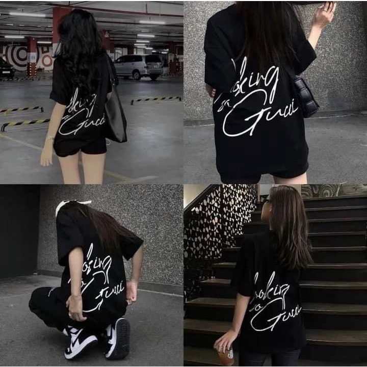 Áo Thun GC Looking For GC in hình Tia sét Tay lỡ Cotton 2 Chiều Cao Cấp