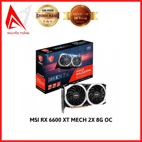 Vga card màn hình MSI RX 6600 XT MECH 2X 8G OC NEW CHÍNH HÃNG