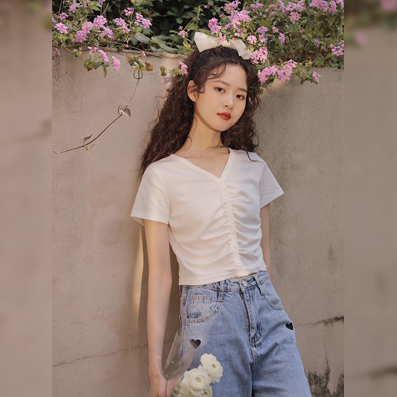 Áo Thun Nữ Tay Ngắn Eo Cao Dễ Phối Đồ Thời Trang Cho Nữ áo phông nữ JL-TX-95