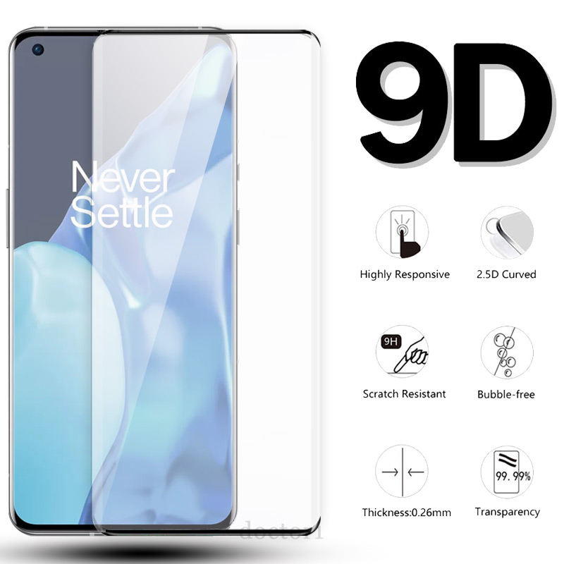 Kính Cường Lực Bảo Vệ Toàn Màn Hình Viền Cong 9d Cho OnePlus 10 9 8 7T Pro Nord CE 5G 4G 2022