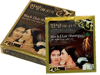 Gói gội tóc là đen