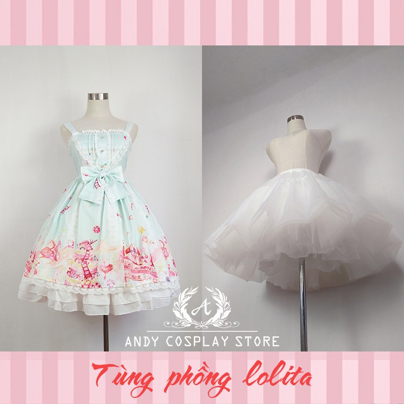 [CÓ SẴN] Tùng phồng lolita mềm 40cm