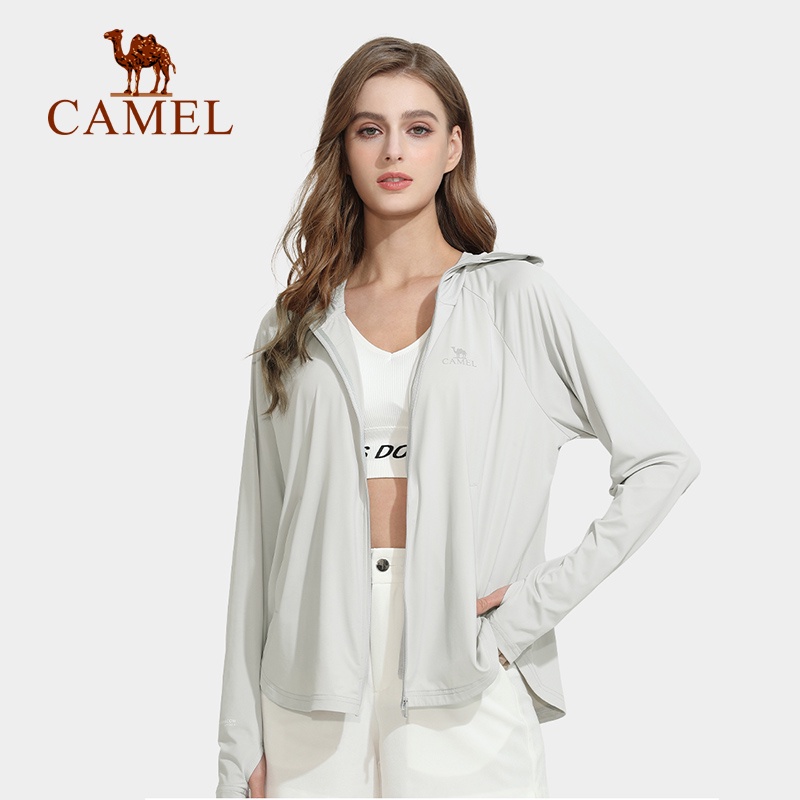 Áo khoác CAMEL chống nắng và tia UV chất liệu vải lụa mát thoáng khí thời trang dành cho bạn nữ