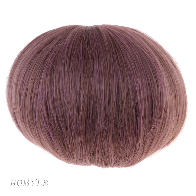 1/3 BJD Doll Wig Short Curly Hair Wig for Dolls DIY Making Supplies Brown