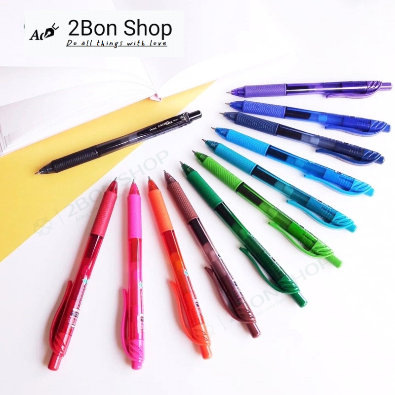 Pentel Energel BLN105 Màu Xanh | Trơn Mượt Siêu Nhanh Khô | Bút Bi Nước Màu Xanh