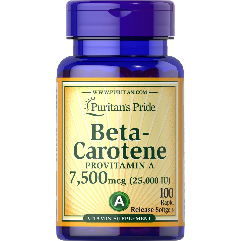 Viên uống bổ mắt, tăng cường thị lực purritan’s pride vitamin A beta caroten 100v