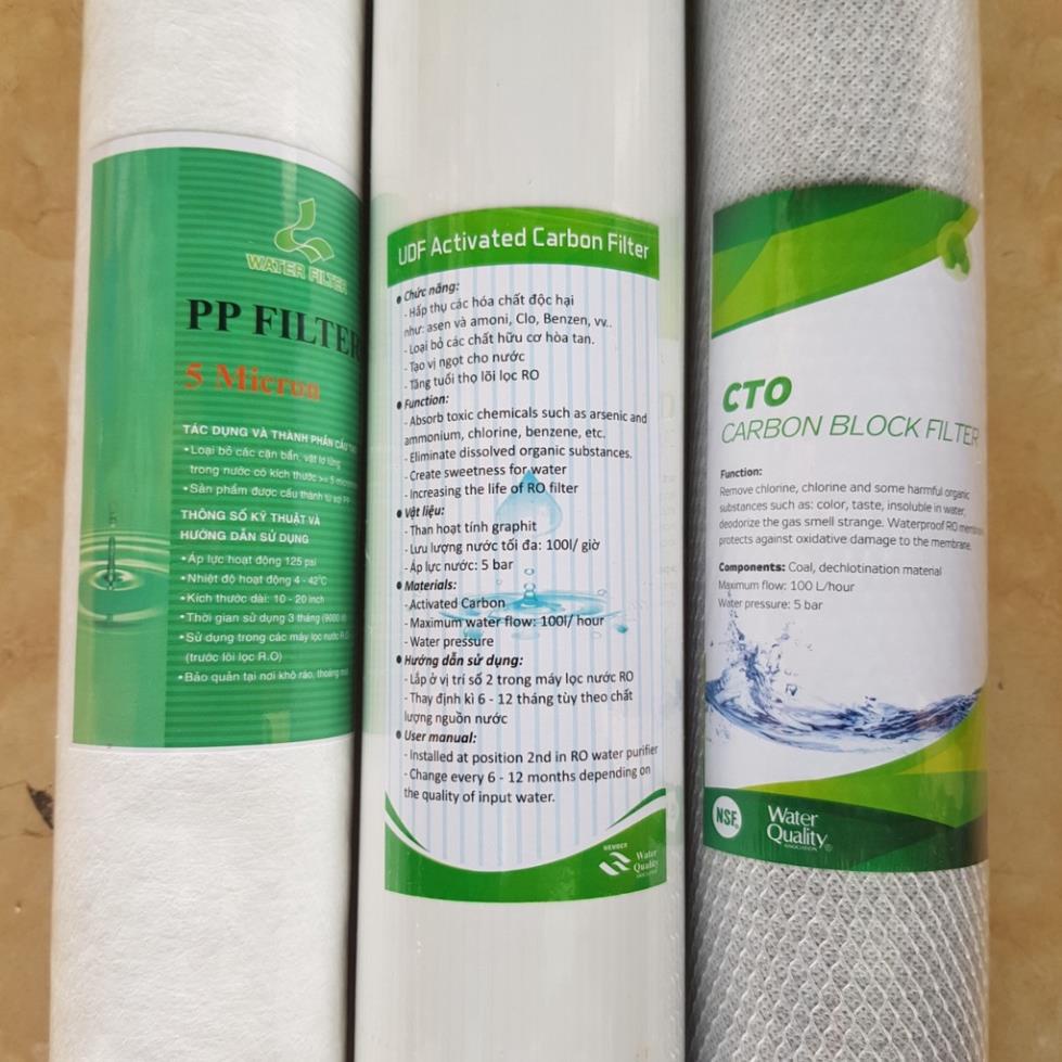 Lõi lọc than nén số 3 CTO 20 inch lọc nước