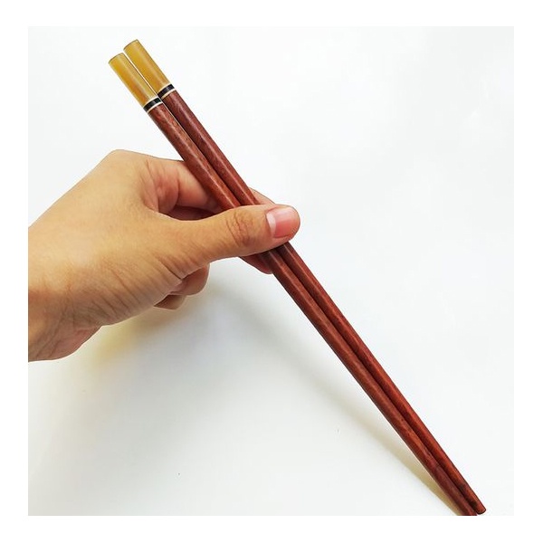 Set 10 đôi đũa gỗ trắc tự nhiên đầu sừng xuất Nhật không chất bảo quản, không nấm mốc, không cong vênh, không nhuộm màu