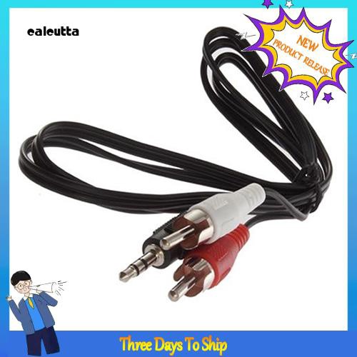 Dây cáp audio cổng 3.5mm 1/8'' sang 2 RCA Male