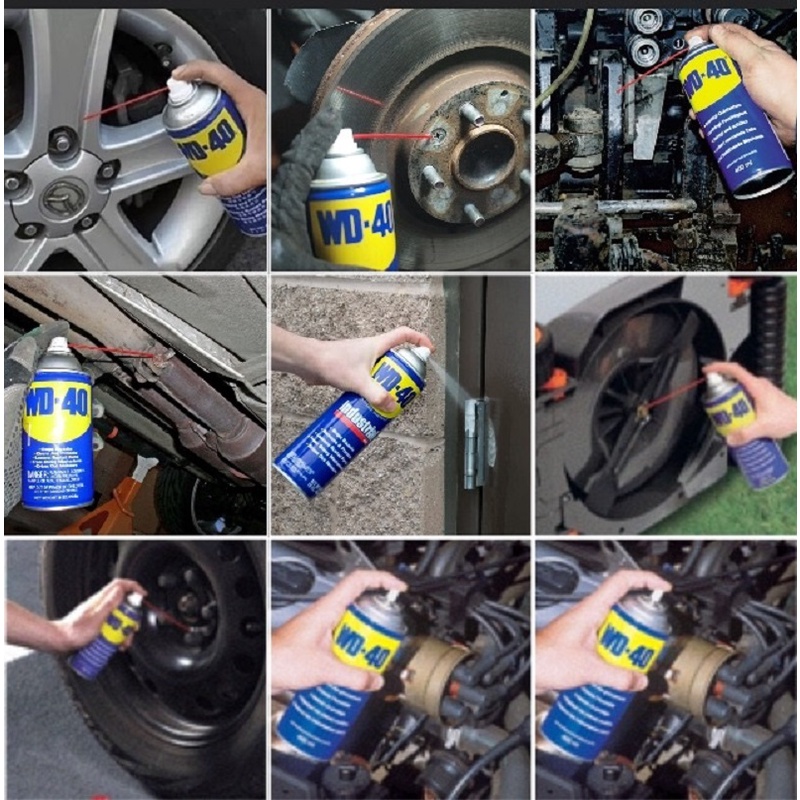 Chai xịt chống rỉ sét đa năng wd 40, vệ sinh nhông sên dĩa xe máy, chai dưỡng sên