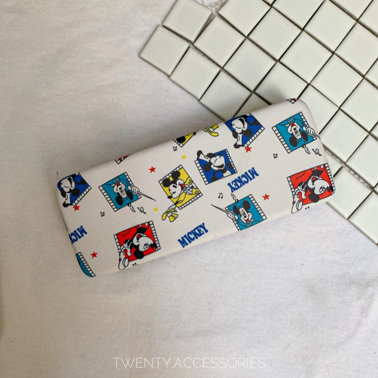 Hộp đựng kính cận kính mát dáng hoạ tiết chuột Mickey dễ thương