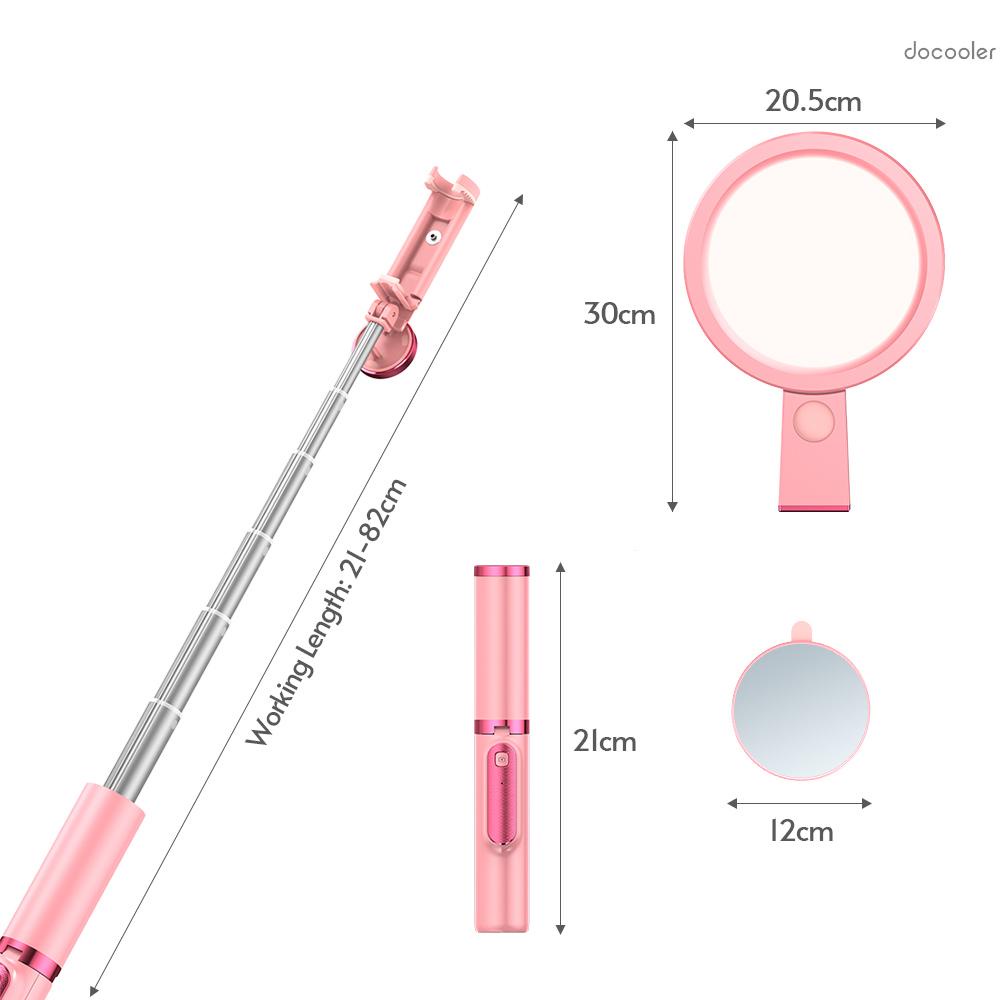 Bộ Gậy Selfie 3 Trong 1 82cm 20cm / 7.9in Led 3500k-6000k 9 Cấp Độ 1800mah | BigBuy360 - bigbuy360.vn