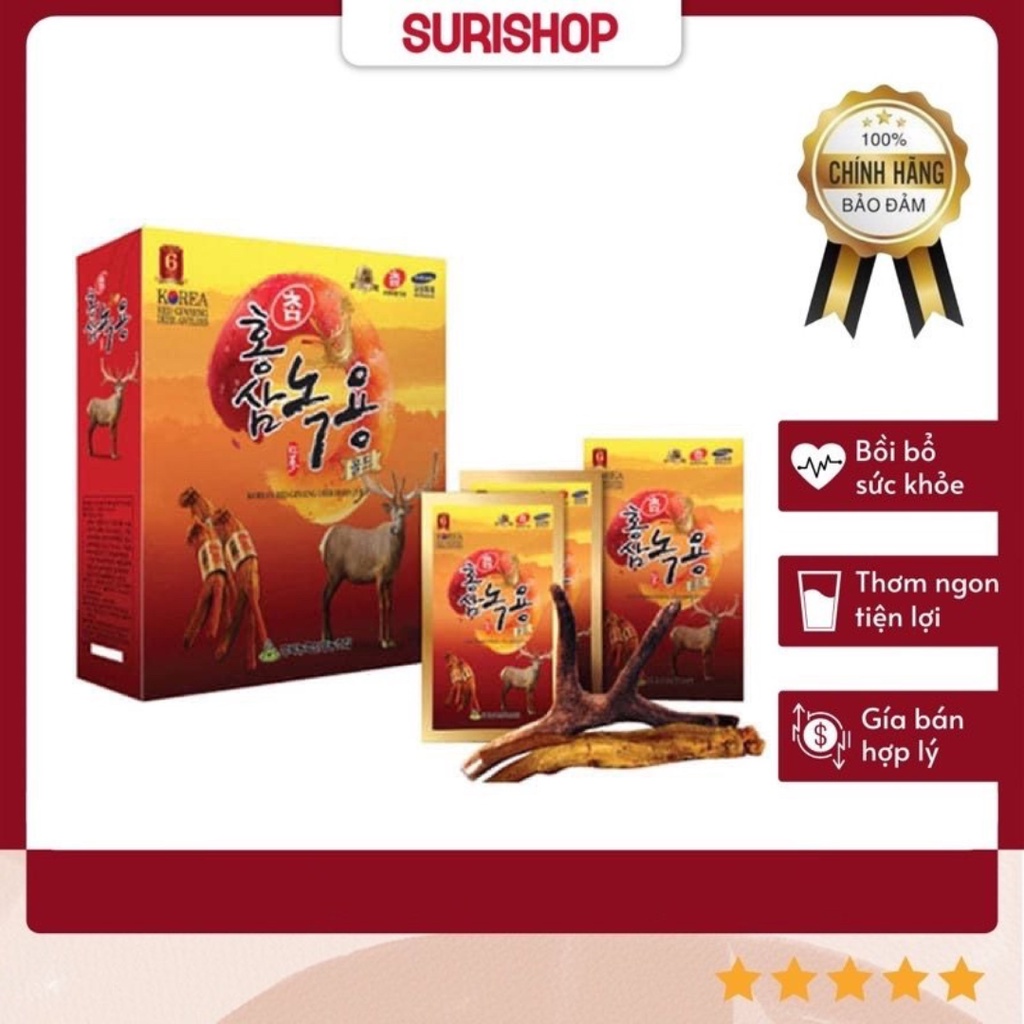 Nước Hồng Sâm Nhung Hươu Kanghwa Hàn Quốc Hộp 30 Gói X 70ml - Tăng Đề Kháng, Chống Lão Hóa