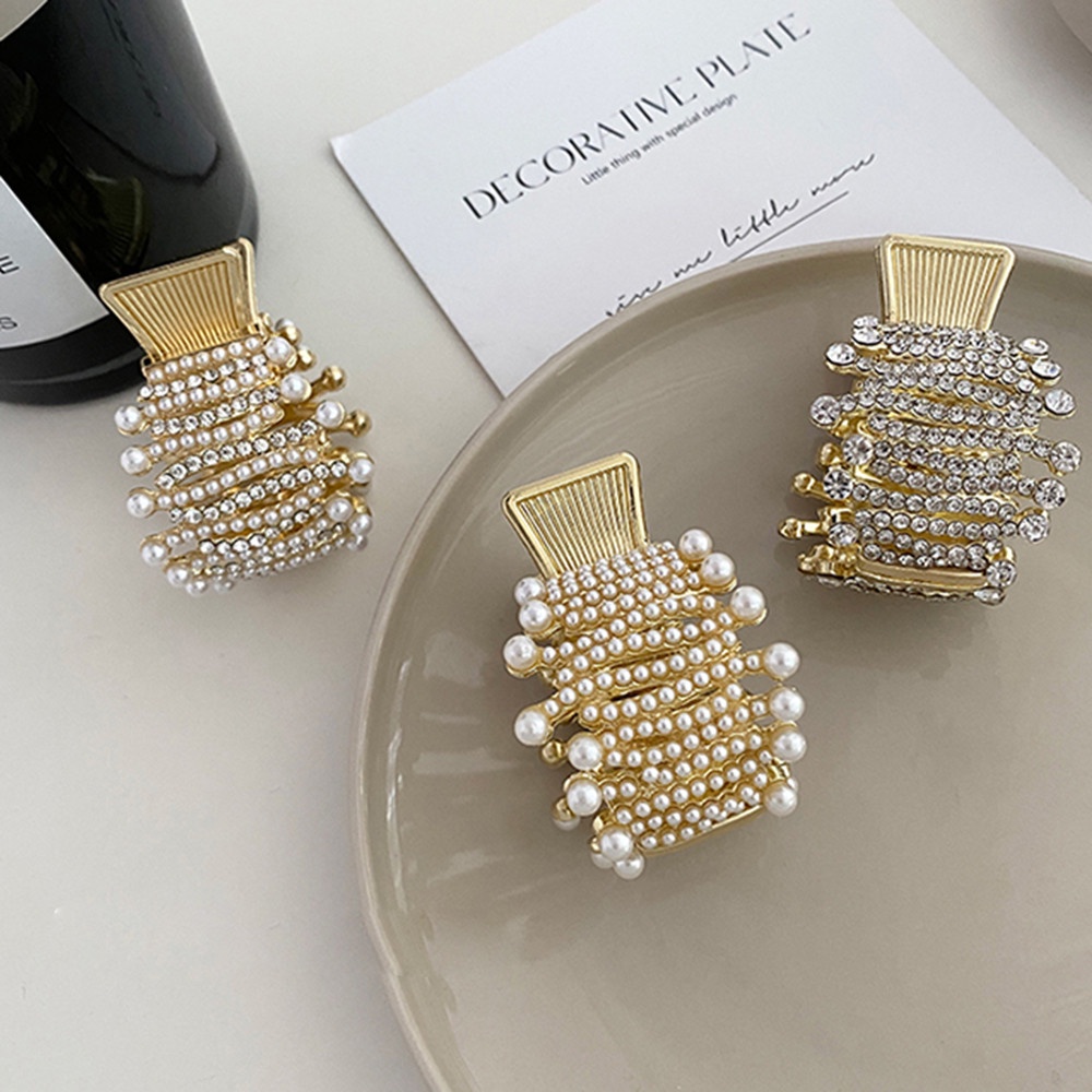 Kẹp Tóc Đính Đá Và Ngọc Trai Thời Trang Cho Nữ