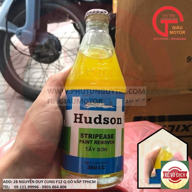 HB- Tẩy sơn chai trên bề mặt kim loại  Hudson (chai 350cc)