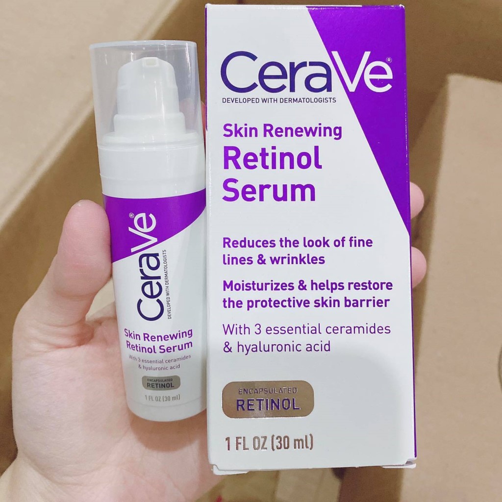 Tinh chất Cerave Skin Renewing Retinol Serum Chống Lão Hoá Ban Đêm 30ml