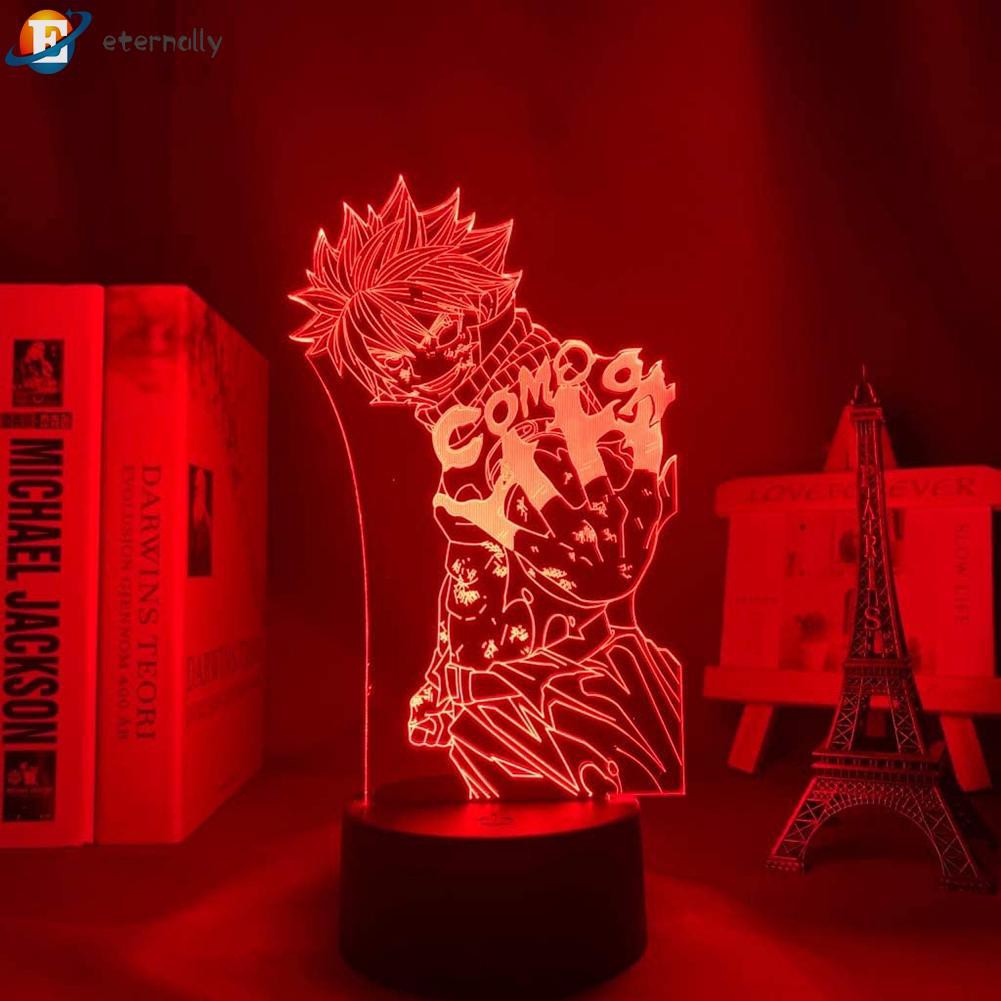 Đèn Ngủ Led 3d Hình Nhân Vật Anime Có Điều Khiển Từ Xa